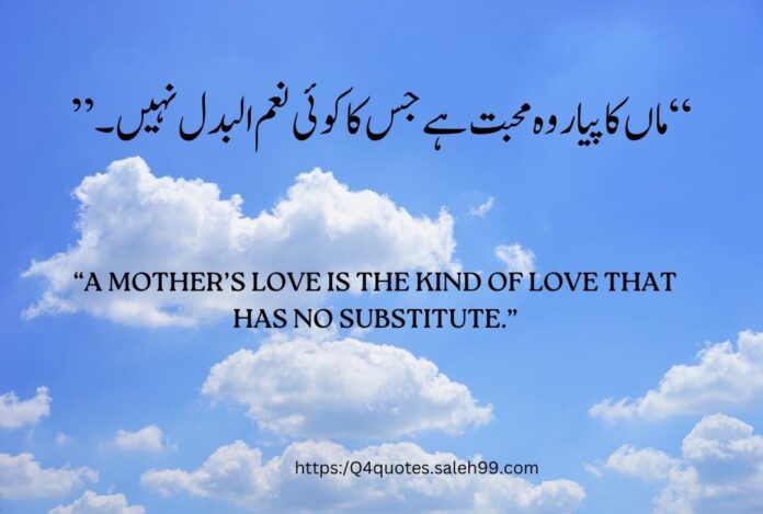 Mother Love Quotes in Urdu