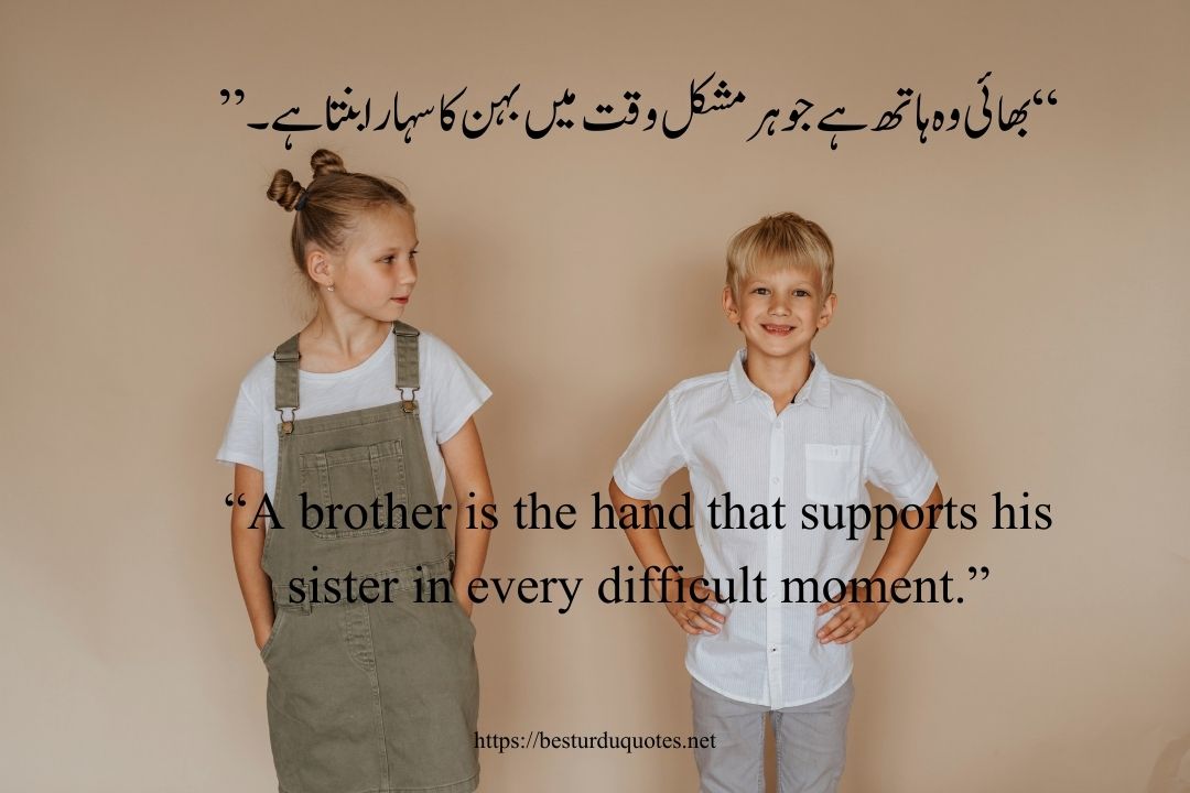 Behan Bhai Quotes in Urdu