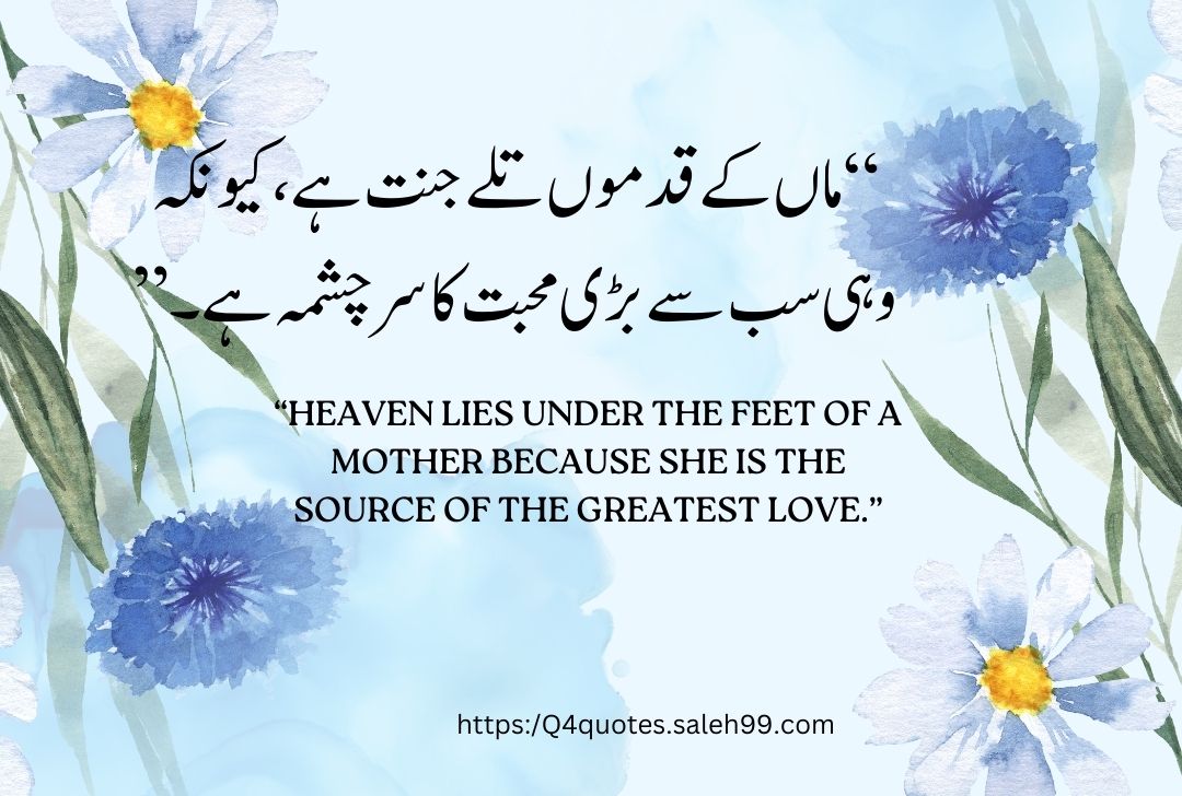 Mother Love Quotes in Urdu