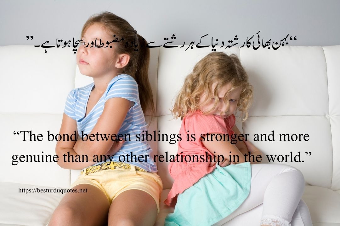 Behan Bhai Quotes in Urdu