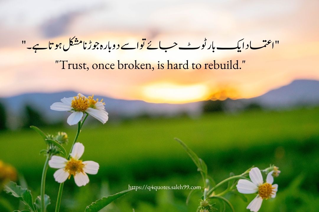 Quotes on Trust in Urdu