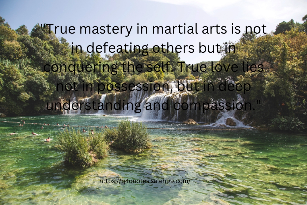 Buddhist Quote Martial Arts Love​